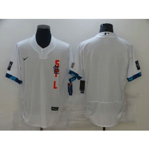 MLB Cardinals Blank White 2021 All-Star Flexbase Men Jersey