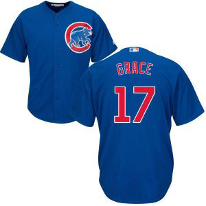 MLB Cubs 17 Mark Grace Royal Blue Cool Base Men Jersey