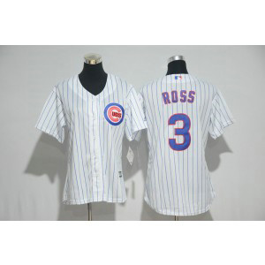 MLB Cubs 3 David Ross White New Cool Base Women Jersey MLB Cubs 3 David Ross White New Cool Base Women Jersey