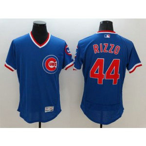MLB Cubs 44 Anthony Rizzo Blue Flexbase Cooperstown Men Jersey MLB Cubs 44 Anthony Rizzo Blue Flexbase Cooperstown Men Jersey
