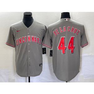 MLB Cubs 44 Anthony Rizzo Grey Nike Cool Base Men Jersey