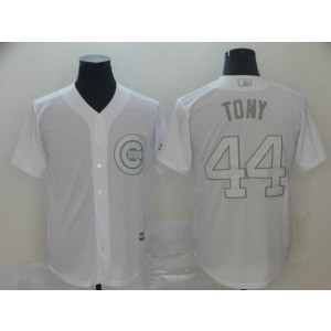MLB Cubs 44 Anthony Rizzo Tony White 2019 Players Weekend Player Men Jersey MLB Cubs 44 Anthony Rizzo Tony White 2019 Players Weekend Player Men Jersey