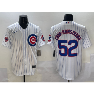 MLB Cubs 52 Pete Crow-Armstrong White Nike Cool Base Men Jersey MLB Cubs 52 Pete Crow-Armstrong White Nike Cool Base Men Jersey