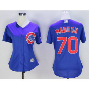 MLB Cubs 70 Joe Maddon Blue New Cool Base Women Jersey MLB Cubs 70 Joe Maddon Blue New Cool Base Women Jersey