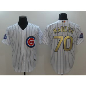 MLB Cubs 70 Joe Maddon White 2017 Gold Program Cool Base Men Jersey MLB Cubs 70 Joe Maddon White 2017 Gold Program Cool Base Men Jersey