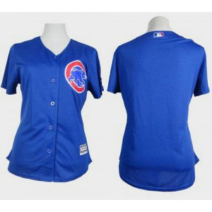 MLB Cubs Blank Blue Alternate Women Jersey MLB Cubs Blank Blue Alternate Women Jersey