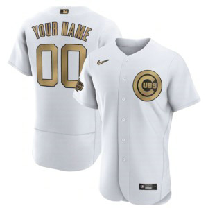 MLB Cubs Customized White 2022 All-Star Flexbase Men Jersey