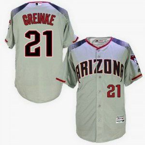 MLB Diamondbacks 21 Zack Greinke Gray Brick New Cool Base Men Jersey MLB Diamondbacks 21 Zack Greinke Gray Brick New Cool Base Men Jersey