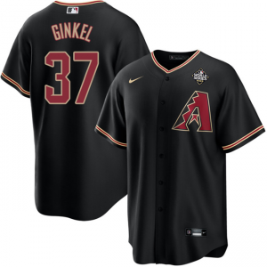 MLB Diamondbacks 37 Kevin Ginkel Black 2023 World Series Nike Cool Base Men Jersey MLB Diamondbacks 37 Kevin Ginkel Black 2023 World Series Nike Cool Base Men Jersey