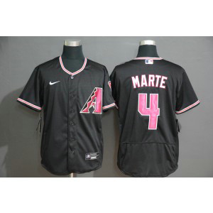 MLB Diamondbacks 4 Ketel Marte Black Flexbase Men Jersey