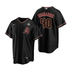 MLB Diamondbacks 40 Madison Bumgarner Black 2023 World Series Nike Cool Base Men Jersey