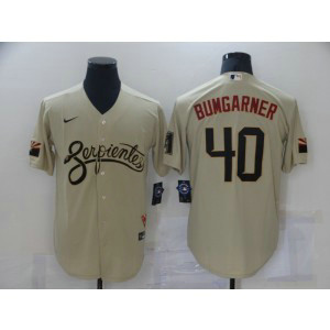 MLB Diamondbacks 40 Madison Bumgarner Serpientes Gold 2021 City Connect Cool Base Men Jersey MLB Diamondbacks 40 Madison Bumgarner Serpientes Gold 2021 City Connect Cool Base Men Jersey