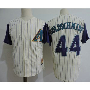MLB Diamondbacks 44 Paul Goldschmidt Cream Purple Cooperstown Men Jersey MLB Diamondbacks 44 Paul Goldschmidt Cream Purple Cooperstown Men Jersey