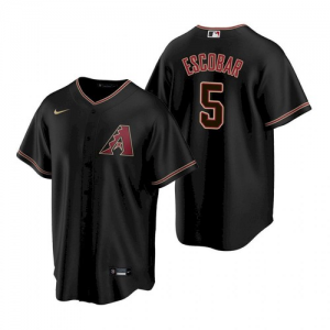 MLB Diamondbacks 5 Eduardo Escobar Black Nike Cool Base Men Jersey MLB Diamondbacks 5 Eduardo Escobar Black Nike Cool Base Men Jersey