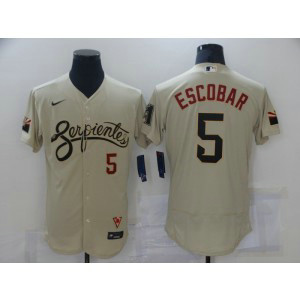 MLB Diamondbacks 5 Eduardo Escobar Serpientes Gold 2021 City Connect Flexbase Men Jersey MLB Diamondbacks 5 Eduardo Escobar Serpientes Gold 2021 City Connect Flexbase Men Jersey
