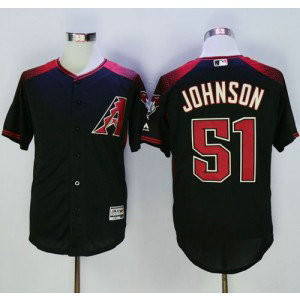 MLB Diamondbacks 51 Randy Johnson Black Brick New Cool Base Men Jersey MLB Diamondbacks 51 Randy Johnson Black Brick New Cool Base Men Jersey