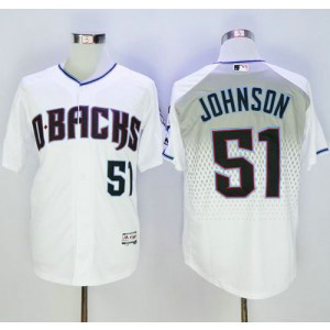MLB Diamondbacks 51 Randy Johnson White Capri New Cool Base Men Jersey MLB Diamondbacks 51 Randy Johnson White Capri New Cool Base Men Jersey