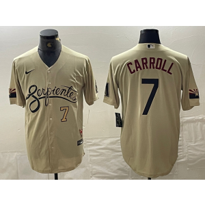 MLB Diamondbacks 7 Corbin Carroll Cream City Nike Cool Base Men Jersey MLB Diamondbacks 7 Corbin Carroll Cream City Nike Cool Base Men Jersey