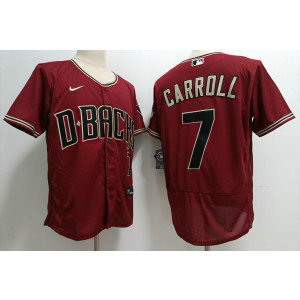 MLB Diamondbacks 7 Corbin Carroll Red Nike Flexbase Men Jersey