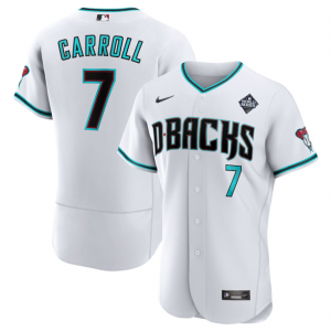 MLB Diamondbacks 7 Corbin Carroll White 2023 World Series Nike Flexbase Men Jersey MLB Diamondbacks 7 Corbin Carroll White 2023 World Series Nike Flexbase Men Jersey