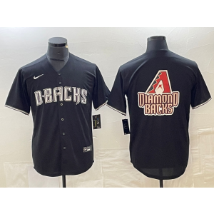 MLB Diamondbacks Black Blank Nike Cool Base Men Jersey