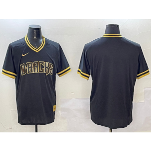MLB Diamondbacks Blank Black Gold Nike Cool Base Men Jersey