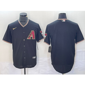 MLB Diamondbacks Blank Black Nike Cool Base Men Jersey