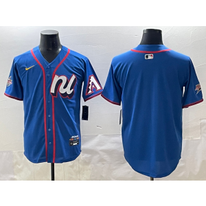 MLB Diamondbacks Blank Blue National League 2025 All Star Nike Cool Base Men Jersey MLB Diamondbacks Blank Blue National League 2025 All Star Nike Cool Base Men Jersey