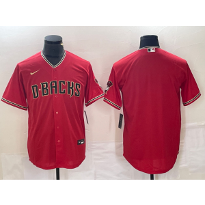 MLB Diamondbacks Blank Red Nike Cool Base Men Jersey