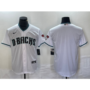 MLB Diamondbacks Blank White Nike Cool Base Men Jersey MLB Diamondbacks Blank White Nike Cool Base Men Jersey