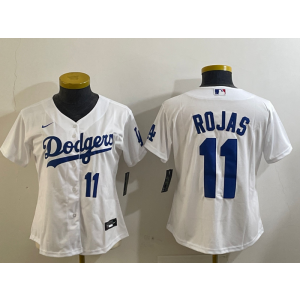 MLB Dodgers 11 Rojas White Nike Cool Base Women Jersey MLB Dodgers 11 Rojas White Nike Cool Base Women Jersey
