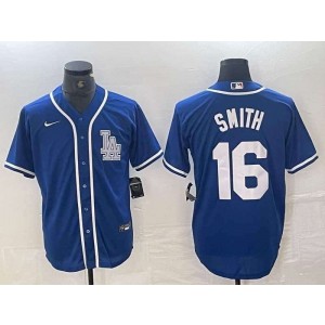 MLB Dodgers 16 Smith Blue Nike Cool Base Men Jersey MLB Dodgers 16 Smith Blue Nike Cool Base Men Jersey
