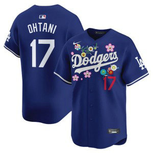 MLB Dodgers 17 Shohei Ohtani Blue 2025 Takashi Murakami Nike Cool Base Men Jersey MLB Dodgers 17 Shohei Ohtani Blue 2025 Takashi Murakami Nike Cool Base Men Jersey