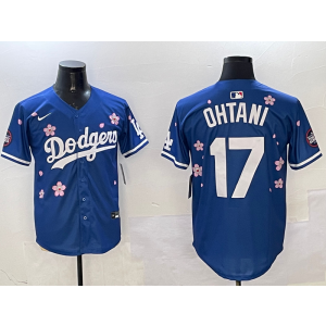 MLB Dodgers 17 Shohei Ohtani Blue 2025 Tokyo Series Nike Cool Base Men Jersey MLB Dodgers 17 Shohei Ohtani Blue 2025 Tokyo Series Nike Cool Base Men Jersey