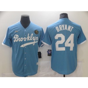 MLB Dodgers 24 Kobe Bryant Blue Nike Cool Base Men Jersey