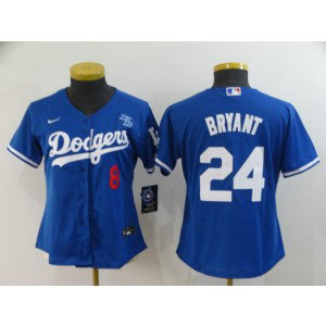 MLB Dodgers 24 Kobe Bryant Light Blue 2020 Nike Cool Base Women Jersey MLB Dodgers 24 Kobe Bryant Light Blue 2020 Nike Cool Base Women Jersey