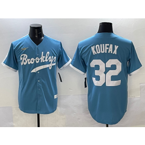 MLB Dodgers 32 Sandy Koufax Blue Nike Cool Base Men Jersey MLB Dodgers 32 Sandy Koufax Blue Nike Cool Base Men Jersey