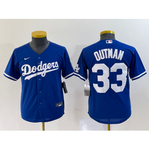 MLB Dodgers 33 Outman Blue Nike Cool Base Women Jersey MLB Dodgers 33 Outman Blue Nike Cool Base Women Jersey