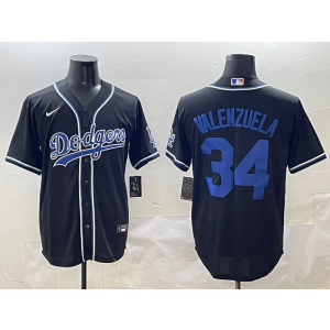 MLB Dodgers 34 Fernando Valenzuela Black Nike Cool Base Men Jersey MLB Dodgers 34 Fernando Valenzuela Black Nike Cool Base Men Jersey