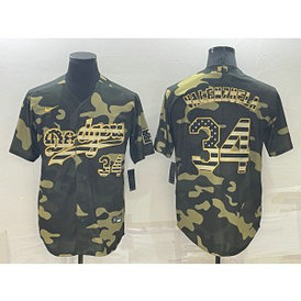 MLB Dodgers 34 Toro Valenzuela Camo Nike Cool Base Men Jersey