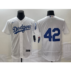 MLB Dodgers 42 Jackie Robinson White Nike Flexbase Men Jersey MLB Dodgers 42 Jackie Robinson White Nike Flexbase Men Jersey