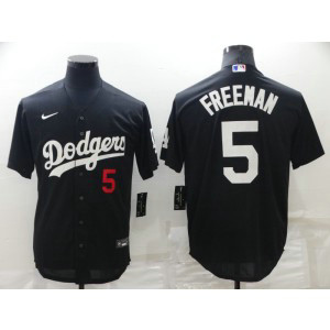 MLB Dodgers 5 Freddie Freeman Black Nike Cool Base Men Jersey MLB Dodgers 5 Freddie Freeman Black Nike Cool Base Men Jersey