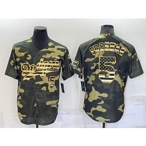 MLB Dodgers 5 Freddie Freeman Camo Nike Cool Base Men Jerseys