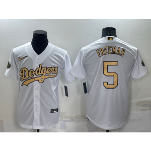 MLB Dodgers 5 Freddie Freeman White 2022 All-Star Cool Base Men Jersey MLB Dodgers 5 Freddie Freeman White 2022 All-Star Cool Base Men Jersey
