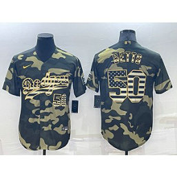 MLB Dodgers 50 Mookie Betts Camo Nike Cool Base Men Jerseys