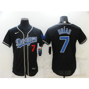 MLB Dodgers 7 Julio Urias Black Flexbase Men Jersey