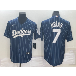MLB Dodgers 7 Julio Urias Blue Nike Cool Base Men Jersey