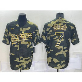 MLB Dodgers 7 Julio Urias Camo Nike Cool Base Men Jersey