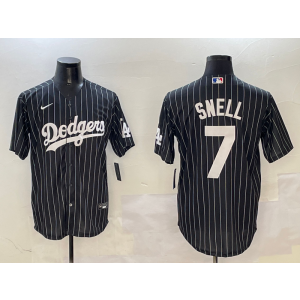 MLB Dodgers 7 Snell Black Nike Cool Base Men Jersey MLB Dodgers 7 Snell Black Nike Cool Base Men Jersey