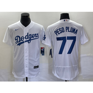 MLB Dodgers 77 Peso Pluma White Nike Flexbase Men Jersey MLB Dodgers 77 Peso Pluma White Nike Flexbase Men Jersey